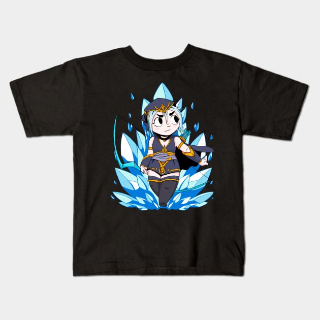 Ashe Chibi Kids T-Shirt by NeM.DG